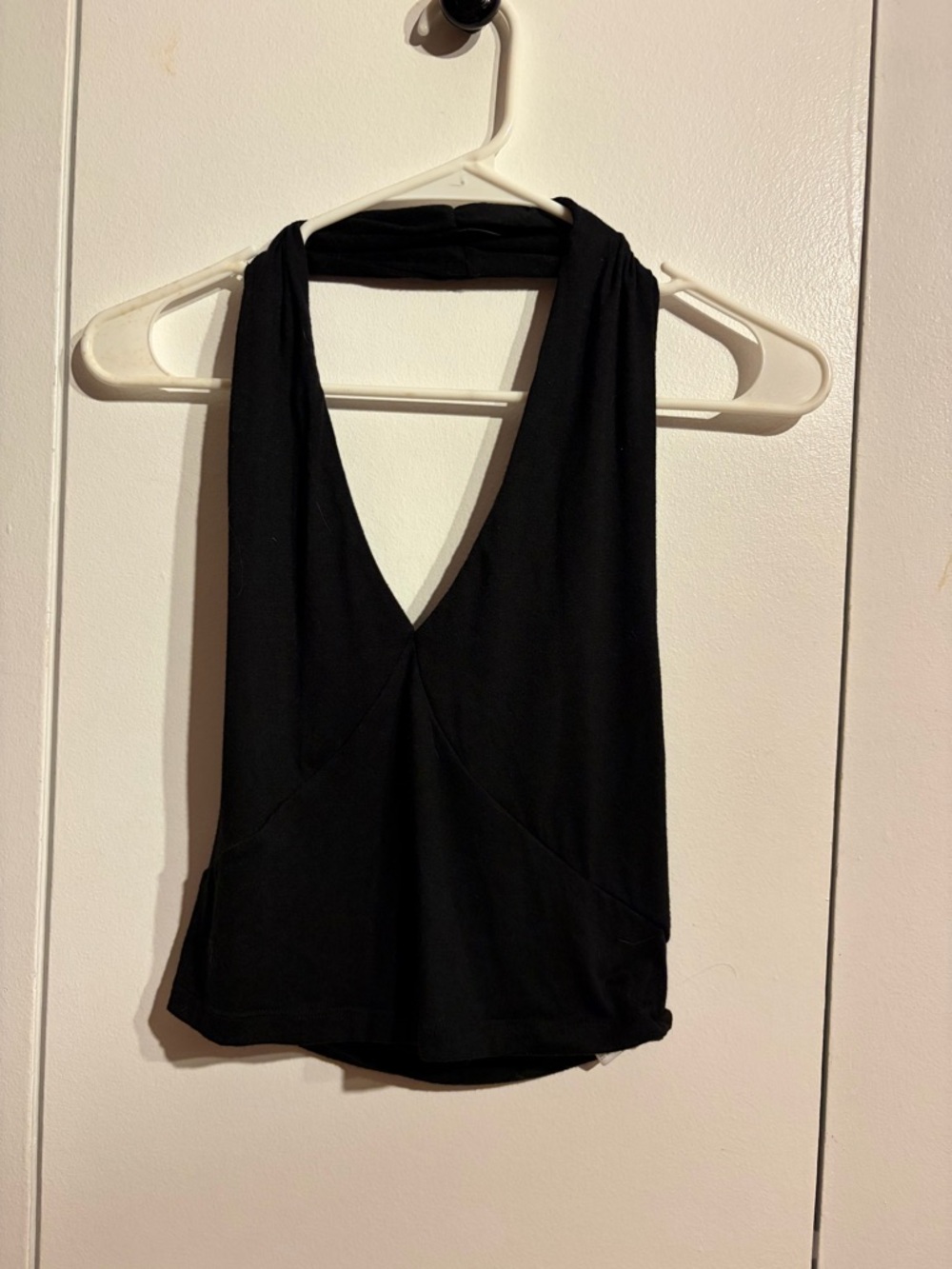 Black Sleeveless V-Neck Women’s Top